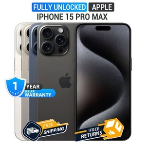 APPLE IPHONE 15 PRO MAX - DESBLOQUEADO DE FÁBRICA - TODOS LOS COLORES Y CAPACIDAD DE ALMACENAMIENTO - Imagen 1 de 21