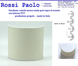 Paralume ventola veletta in tessuto e PVC - prod. propria made in Italy - Foto 1 di 24