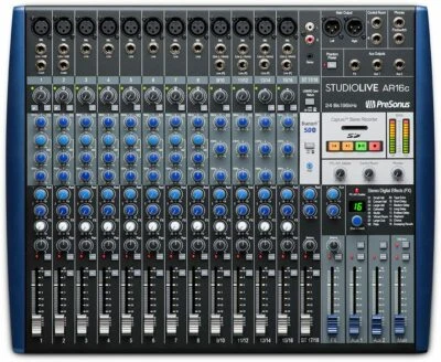 Presonus StudioLive AR16c 16 channel USB Audio Interface Analog Mixer Recorder - Image 1 of 4