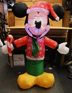 Disney Mickey Mouse Airblown Inflatable 3.5 Feet Tall Light Up Christmas Gemmy - Picture 1 of 7