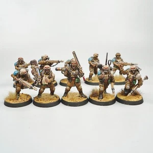 Astra Militarum Cadian Shock Troops Painted - Warhammer 40k Army Imperial Guard - Picture 1 of 5