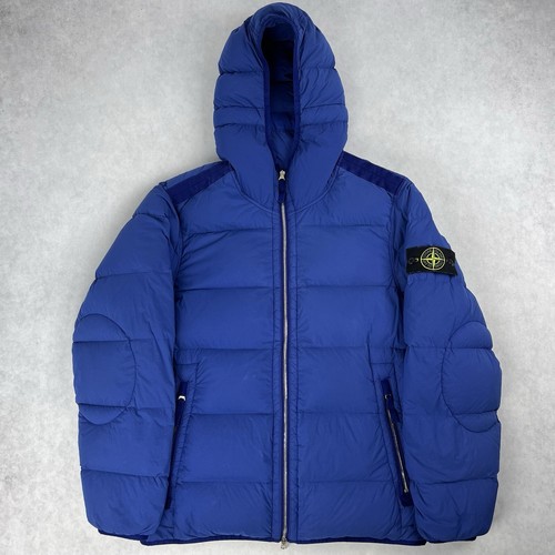 Stone Island giacca piumino tunnel senza cuciture cappotto medio blu 2929