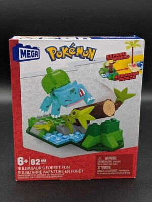 Mega Construx Pokemon, Bulbasaur's Forest Fun - 82 Pieces Building Blocks Sealed - Image 1 of 2