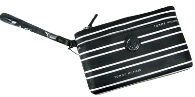 Muñequera Tommy Hilfiger negra blanca a rayas TH NUEVA CON ETIQUETAS Foto 1 de 4