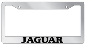 Chrome License Plate Frame "Car's Jaguar" Auto Accessory Novelty 1641 - Picture 1 of 1
