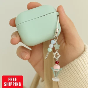 Breloque cuillère à crème glacée Kawaii - jolie sangle porte-clés nœud perlé pour téléphone ou sac - Photo 1 sur 6