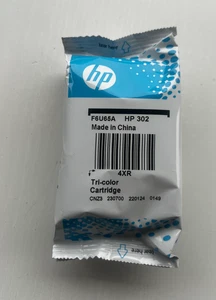 HP 302 (F6U65AE) Trójkolorowy wkład atramentowy Nowy / zapieczętowany Darmowa wysyłka - Zdjęcie 1 z 1