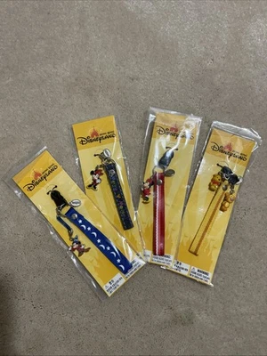 批量 4 件 迪士尼乐园 香港 米老鼠 钥匙扣 手机 米妮 小熊维尼 — 第 1/4 张图片