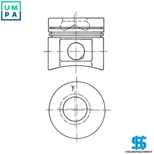 PISTON 91260620 FOR F 2L 1011 1.4L 2cyl F 3L 1011 2.0L 3cyl F 4 L 1011 2.7L - Picture 1 of 10