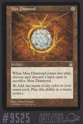 Mox Diamond - #9525, Moderate Play, English, Stronghold - Image 1 of 2
