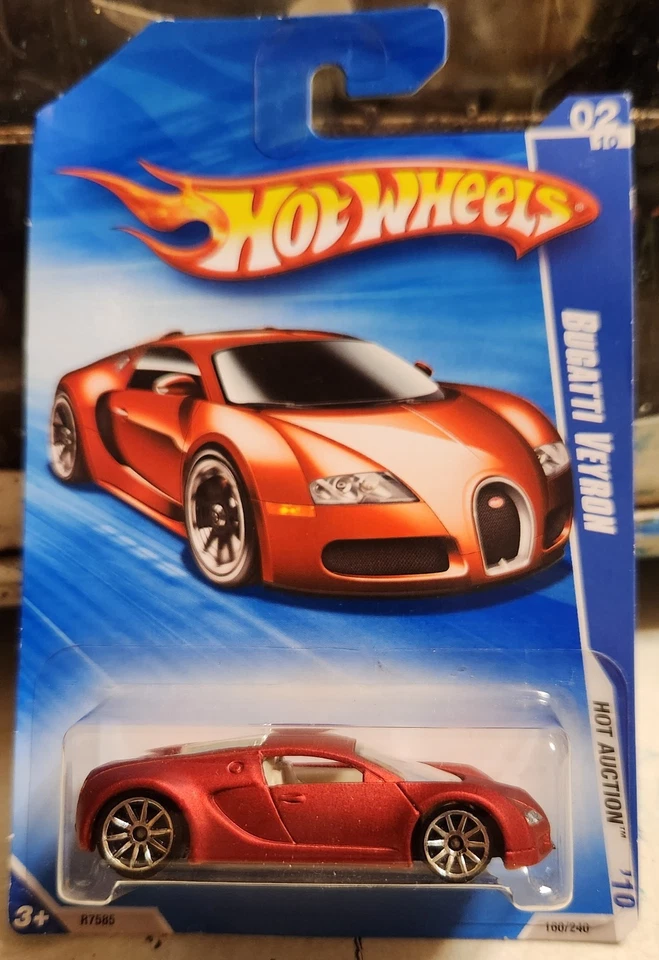 Hot Wheels Satin Red Bugatti Veyron Exclusive - Image 1 of 1