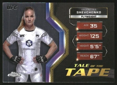 2024 Topps Chrome UFC Tale of the Tape #TFT29 Valentina Shevchenko - Image 1 of 2