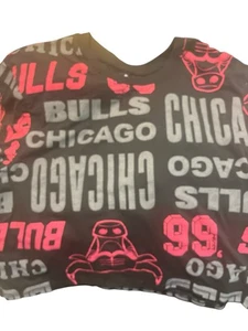 Damen NBA Crop Top Chicago Bulls Gr. Medium Schwarz Grafik T-Shirt Cropped - Bild 1 von 2