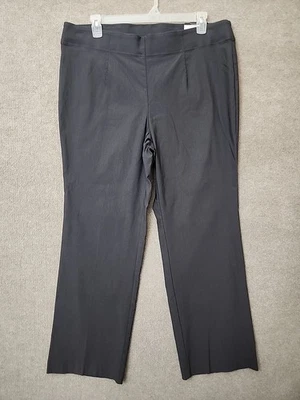 Pantalones de vestir Worthington Pull On Bootcut para mujer 18W acero gris elástico NUEVO Foto 1 de 4