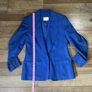 VINTAGE Pendleton 100 % Wolle blau Blazer Anzug Jacke Knopf Größe 6 - Bild 1 von 9