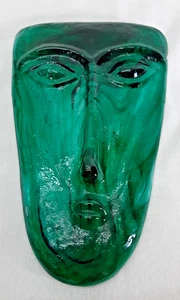 VTG SKYDREAMER ART GLASS FACE MASK SCULPTURE JARAMILLO MID CENTURY - Bild 1 von 6