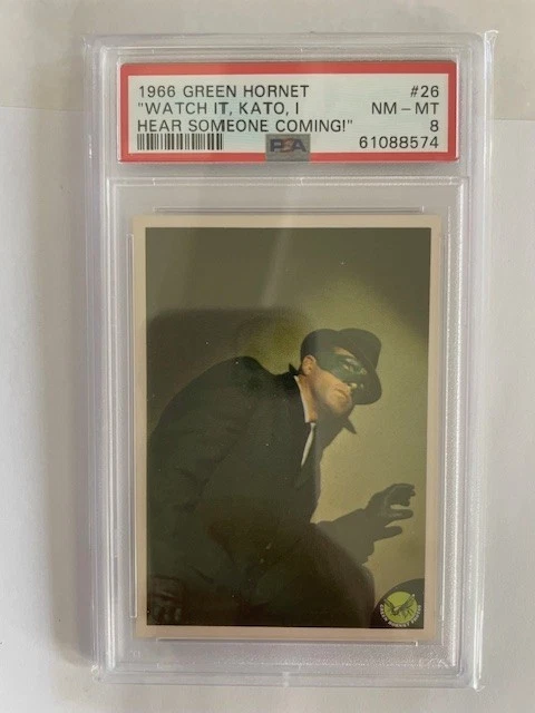 1966 DONRUSS GREEN HORNET #7 "QUICKLY GREEN HORNET KATO" CARD PSA 8 - Image 1 of 2