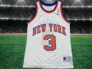 Vintage Champion New York Knicks John Starks #3 Jersey Size 36 Preowned 90’s - Picture 1 of 13