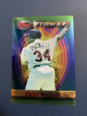 1994 Topps Finest KIRBY PUCKETT Superstar Sampler - Image 1 of 2