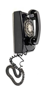 Vintage GLOCKENANLAGE WESTERN ELEKTRISCHE WANDHALTERUNG WÄHLSCHEIBENTELEFON SCHWARZ - Bild 1 von 8