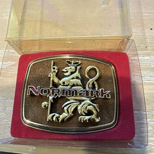 Vintage 1979 Raintree Normark Rapala Lederrücken Gürtelschnalle im Etui - Bild 1 von 13