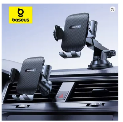 Baseus Car Phone Holder Dashboard Windshield Mount for iPhone Samsung Xiaomi - Image 1 of 4