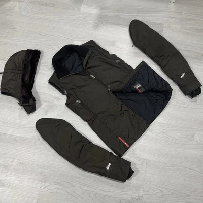 Vintage Prada Linea Rossa 3-in-1 Technical Nylon Jacket Made in Italy – Size 42 - Image 1 of 4