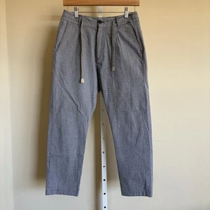 Pantalones plisados premium con textura Eleventy 46 con cordón mezclado de algodón para hombre - Imagen 1 de 14
