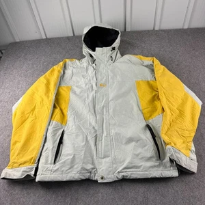 Quiksilver Snowboard Ski Jacke Herren Large grau gelb Siopor wasserdicht Reißverschluss - Bild 1 von 19