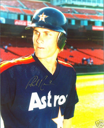 Autograph MLB PHIL NEVIN Photo Houston Astros COA - Image 1 of 1
