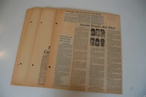 Nice 1973 Indiana High School Basketball Tourney Scrapbook Pages - New Albany - Picture 1 of 12