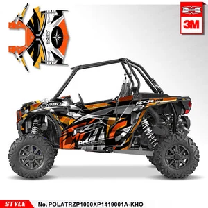 Kit de pegatinas envolventes personalizadas Kungfu Graphics para Polaris TURBO RZR XP 1000 2014-2018 - Imagen 1 de 11