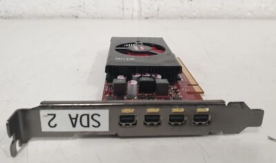 AMD FIREPRO W4100 CAPE VERDE 128 BIT BUS WIDTH GDDR5 2 G 4 X MINI DISPLAY PORT - Image 1 of 4