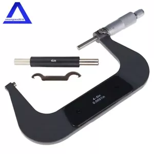 4-5" .0001" Carbide Tipped Precision Micrometer - NEW - Outside Micrometer us - Picture 1 of 8