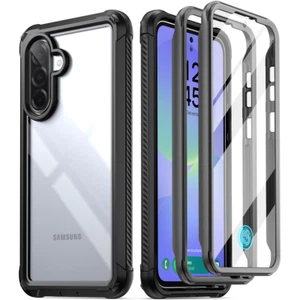 For Samsung Galaxy A36 5G Case Poetic Built-in Screen Shockproof Cover Black - Picture 1 of 6