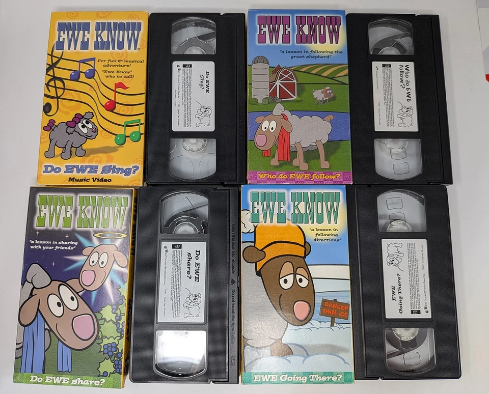 VHS Lot: Ewe Know: Do Sing/Who Follow/Share/Going There: Christian - Image 1 of 1
