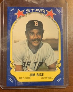 1981 Fleer Star Stickers Jim Rice #53 HOF