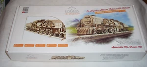 UGEARS Mechanical Wooden 3D Puzzle Model V-Express Steam Train Construction Set - Picture 1 of 5