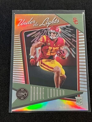 2022 Panini Legacy Drake London Under The Lights Bronze Prizm 59/100 #UL-9 - USC - Image 1 of 2