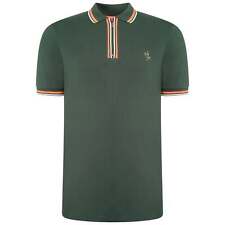 Grey Hawk Polo Pique in Green with Taping Regular / Extra-Tall