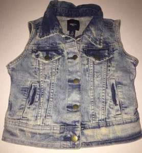 Preowned- Gap Kids Unisex Denim Vest (Size S) - Picture 1 of 7