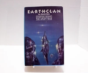 EARTHCLAN David Brin Incl. Startide Rising & The Uplift War Book HC wDJ BCE 1987 - Picture 1 of 8