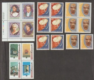 Canada 1991-02 Complete setsx3 MNH blocks included - Picture 1 of 2