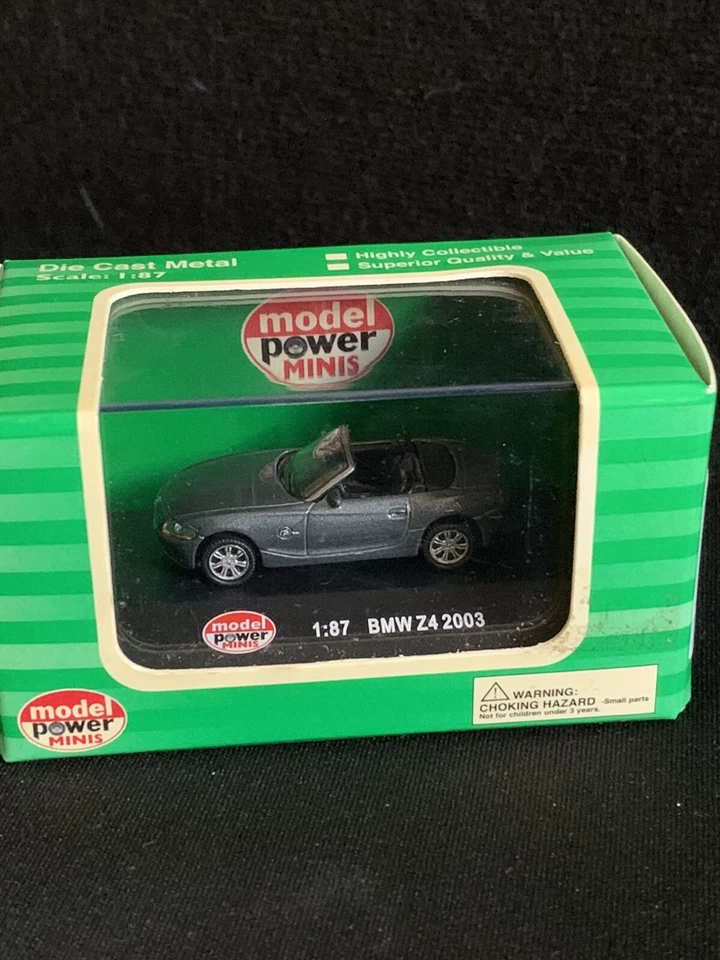 2003 BMW Z4 Gray 1:87 Die Cast Model Power Minis 102722DMT - Image 1 of 2