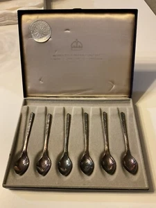 Vintage Worcester Silver Company Georg Jensen Sterling Demi Tasse Spoons - Picture 1 of 11