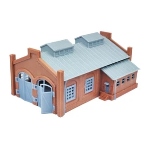 Outland Models paisaje ferroviario cobertizo de locomotoras/casa de máquinas (2 establos) escala Z - Imagen 1 de 3