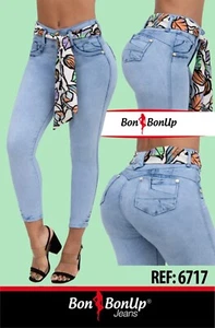 Bon Bon Up Jeans Levanta cola Capri colombianos butt lifter levanta pompis 6717 - Picture 1 of 2