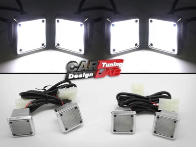 (4) Luz de cortesía blanca para puerta de bienvenida para Mercedes Benz Clase G 1986-2016 W463 Foto 1 de 4