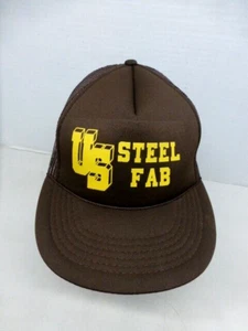 Sombrero de camionero de malla Snapback Fab de acero de EE. UU. fabricación tubular en muy buena condición - Imagen 1 de 4