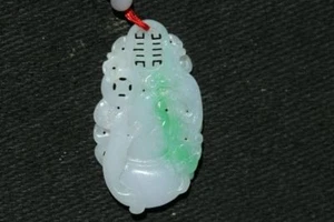 Schmuck025 Nachlass Weiße Jade Anhänger 44MM Lang.  Gewichte 11 Gramm - Bild 1 von 5